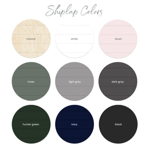 Shiplap Round Name Sign (Instant Font Preview)